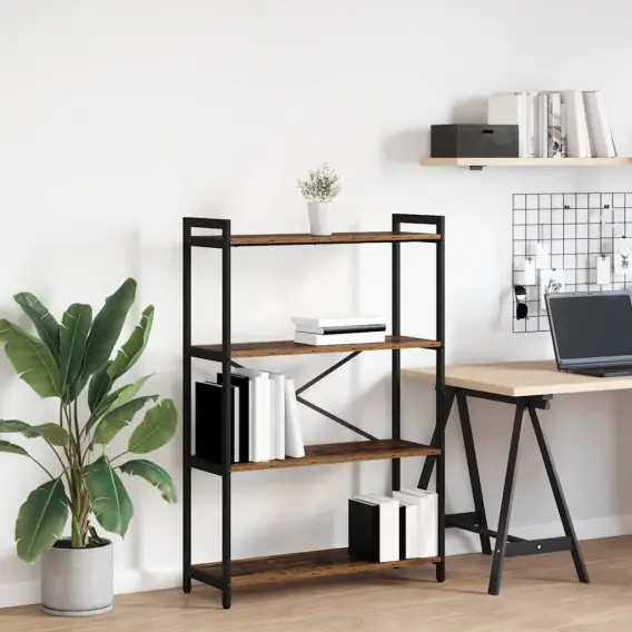 Promocja Półka na książki Stare drewno 80 x 30 x 118 cm Lumarko! - Hurtownia wielobranżowa Lumarko